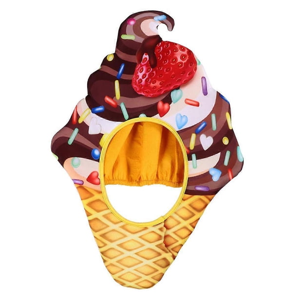 1Pc Decorative Ice Cream Hat Cosplay Food Headgear Party Head Party Costumes Funny Headwear