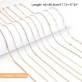 thumbnail image 2 of 10Pcs 10 Styles Brass Paperclip & Cable & Box & Satellite & Bar Link Chain Necklaces Set Rose Gold 17.71~17.91 inch(45~45.5cm) 1Pc/style, 2 of 8