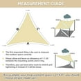 thumbnail image 5 of Jane Stone Sun Shade Sail Canopy 7'X10'X12.2'Customized Triangle Shade Cloth Canopy Tent for Outdoor UV Protection，Beige, 5 of 7