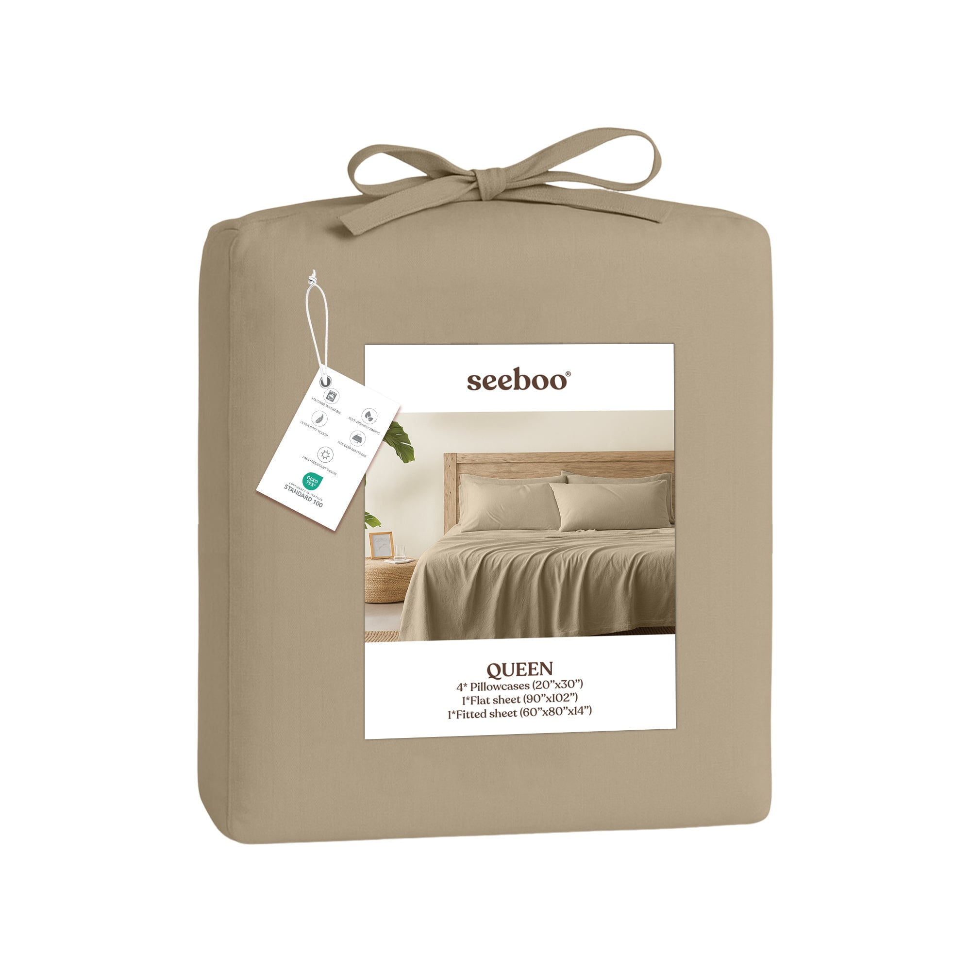 6-Piece Microfiber Bed Sheets ? Ultra-Soft, Wrinkle-Free, Deep Pocket Fit
