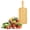 A, variant on A Square Wooden Serving Board With Handle For Cheese Or Fruit Displays Made From Bamboo For Durable And Easy Cleaning