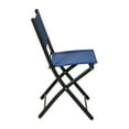 thumbnail image 6 of BizChair Set of 4 Commercial Grade Indoor/Outdoor Folding Chairs with Navy Flex Comfort Material Backs and Seats and Black Metal Frames, 6 of 16