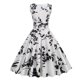 thumbnail image 3 of WILLBEST Vestidos con Curvas para Mujer Vestido Vintage con Cuello En V y Estampado Sexy sin Mangas para Cena Formal Extra Grande, 3 of 3