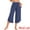 Navy, variant on DARING DIVA Women's Yoga Cropped Casual Pants with Pockets XS Black