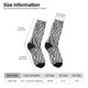 thumbnail image 2 of Balery Black White Stripes Calcetas Largas con Estampado para Hombre y Mujer – Suaves y Transpirables, Talla Única (US 5-11), 2 of 6