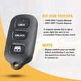 thumbnail image 2 of 2 For 1999 -2009 Toyota 4 Runner Remote Keyless Entry Key Fob HYQ12BAN HYQ12BBX, 2 of 7