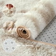 thumbnail image 7 of HOMERRY Fluffy Area Rug 8' x 10' Plush Fluffy Rugs Shaggy Carpet Rugs for Bedroom Living Room, Tie-dye Light Khaki, 7 of 7