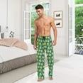 thumbnail image 6 of JSTEL Soccer Football Green Men's Sleepwear Mens Pajama Pants Bottoms with Pockets, S, 6 of 6