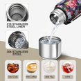 thumbnail image 3 of 20 Oz Pioneer Flower Coffee Tumbler Double Wall Insulated Stainless Steel Water Bottle | Metal Reusable Thermoses Flask with Cup Cap | Leak & Sweat Proof with Anti-Dust Lid, 3 of 7