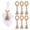 6PCS-Gold, variant on 6 Pieces Wooden Bead Napkin Rings, Farmhouse Stretchable Napkin Ring with Tassel Boho Napkin Rings for Dining Table,Wedding Decoration