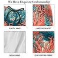 thumbnail image 4 of luoweisi Men's Beach Shorts Quick Dry Swim Trunks with Mesh Lining Coral 2XL, 4 of 5