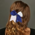 thumbnail image 2 of Unique Bargains 1 Pc Hair Elastics Halloween Sequin Bow Hair Ties for Women Blue White, 2 of 5