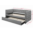 thumbnail image 7 of Home Design Solace Twin Daybed – Light Gray Upholstered Frame with Storage-Ready Design, 7 of 7