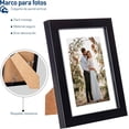thumbnail image 2 of Set de 5 Portarretratos Bluelander, Marcos para Fotos, Montables en la Pared, Negro, 2 of 5