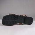 thumbnail image 6 of Bibifish Womens Flat Slide Minimalist Crisscross Thin Strap Ladies Sandals Summer Sleek Street Everyday Casual Outdoor Walking Sandals, 6 of 9