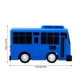 thumbnail image 2 of 4 Pcs Jouets Petit Bus Tayo, Ensemble de Jouets Voiture Petit Bus Tayo, Mini Voitures à Rétrofriction pour Amis Mini (Tayo Rogi Gani Rani) [xh] Grand Bus 4 Pcs, 2 of 4