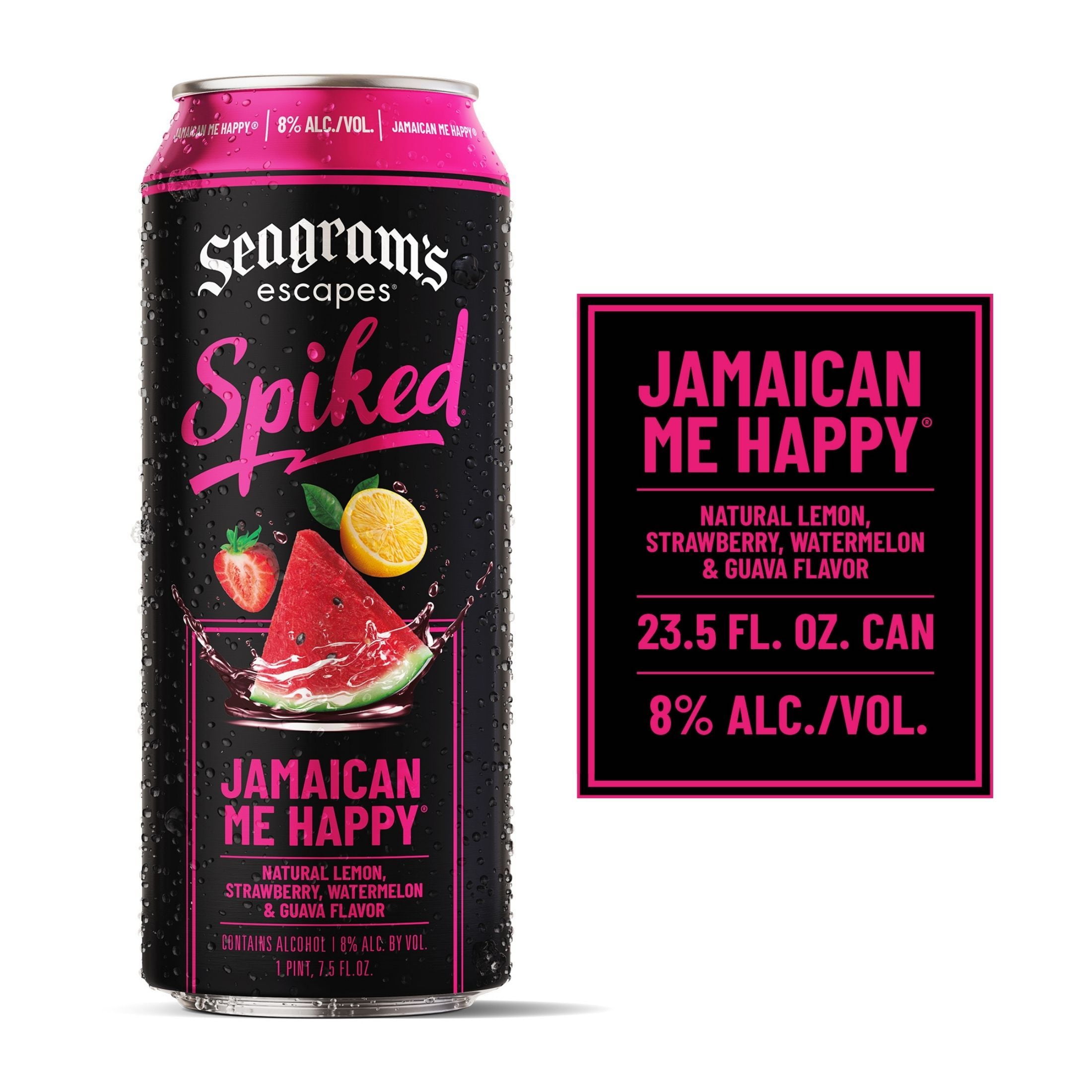 Seagram's Escapes Spiked Slammin' Me Happy, Flavored Malt Beverage, 23.5 fl oz Can