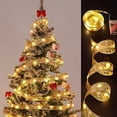 thumbnail image 2 of Cinta de luces de hadas para decoración navideña, adornos para árboles de Navidad para el hogar, lazos de luces de cadena, Navidad Natal, Año Nuevo 2023, 2 of 5