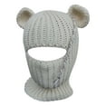 thumbnail image 1 of WEAIXIMIUNG Men Gloves Winter Rabbit Ear Hat Autumn and Winter Neck Knitted Hat, 1 of 6