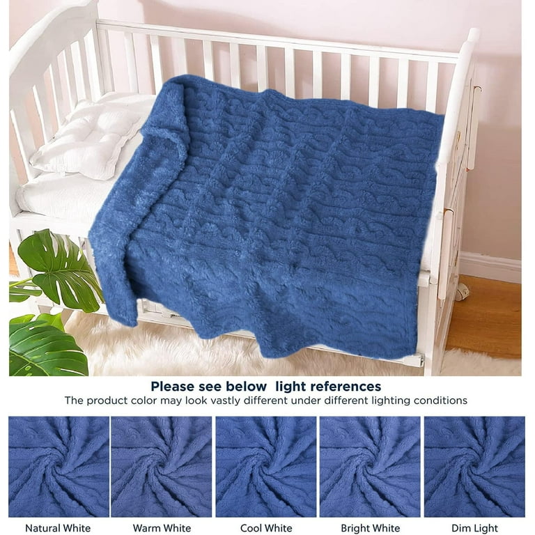 Baby blue fuzzy online blanket