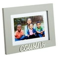 thumbnail image 6 of 4x6 and 5x7 Cousins Picture Frame, Cousins Word Attachment, White Beveled Mat (9x0.5x7.1 In, Gray), 6 of 10