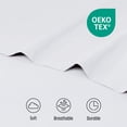 thumbnail image 6 of Videri Home Queen Sheet Set - 4 Piece Bed Sheets, Wrinkle Free Fade Resistant Easy Care Solid Bedding Set, Durable Comfortable Home Use, White, 6 of 6