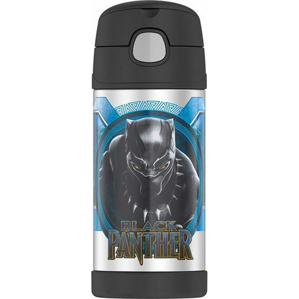 Thermos Funtainer 12 Ounce Bottle Black Panther