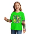 thumbnail image 3 of Girls Clothes Size 5 Girls' Long Sleeve Shirts Unisex Kids False Two Piece Tee, Festive Casual Holiday Pullover For Boys Girls Ages 2-12 School Clothes For Girls, 3 of 6