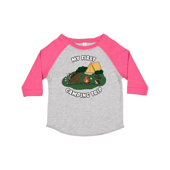 Inktastic My First Camping Trip-camping Hedgehog Boys or Girls Toddler T-Shirt