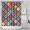 Multicolor Ethnic Geometric-2, variant on Pink Floral and Petal Pattern Shower Curtain 36"x72" ,Bathroom Decorative Shower Curtains Set with 12 Hooks,Modern Waterproof Washable Shower Curtain