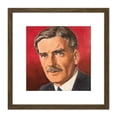 thumbnail image 1 of Timym Portrait UK War Secretary Anthony Eden Painting 8X8 Inch Square Wooden Framed Wall Art Print Picture with Mount, 1 of 4