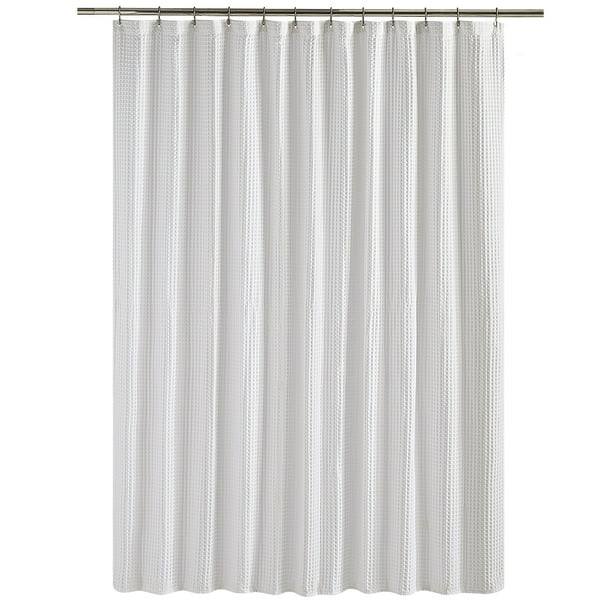 Better Homes & Gardens Chunky Waffle Weave 72” x 72” Fabric Shower