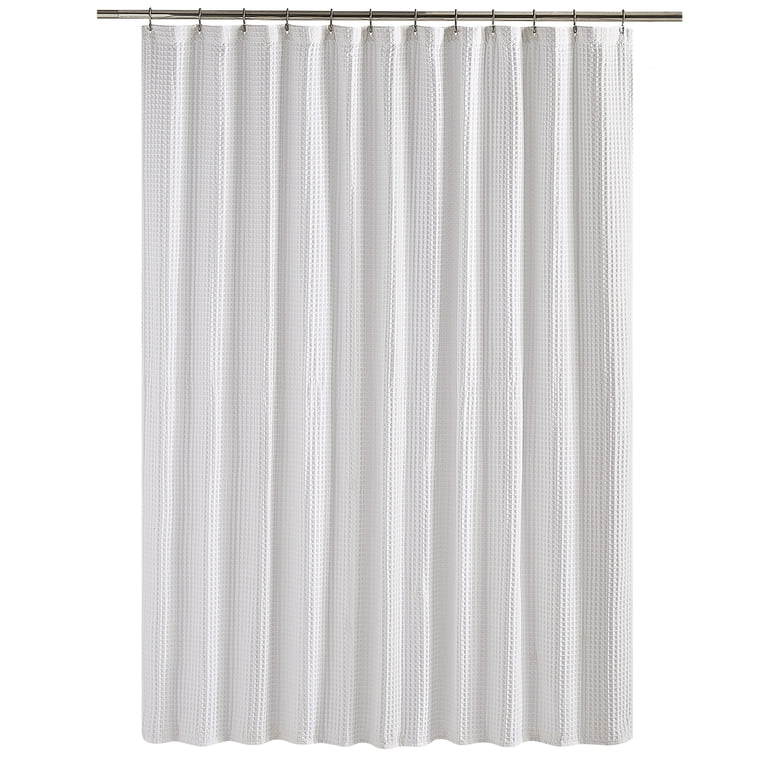 Better Homes & Gardens Chunky Waffle Weave Shower Curtain photo 2