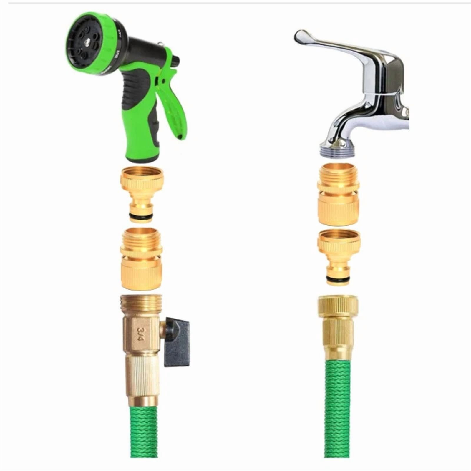 PURELY- Garden Watering Hose Pipe Connectors - 2 Sets Water Hose Quick Connect Fittings