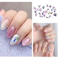 thumbnail image 4 of 240 Uds. Populares 24 estilos cristales planos mezclan tamaños múltiples formas Cristal AB diamantes de imitación, 4 of 7