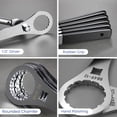 thumbnail image 4 of Bike Bottom Bracket Tool for 44 OD 16 Notch, Cr-V Steel + Ni-Cr Plating 1/2” Driver Bicycle Bottom Bracket Bearing Install Removal Tool for OD 44mm 16 Notch Compatible with BB51/BB52/BB70/BB71/RS500, 4 of 6
