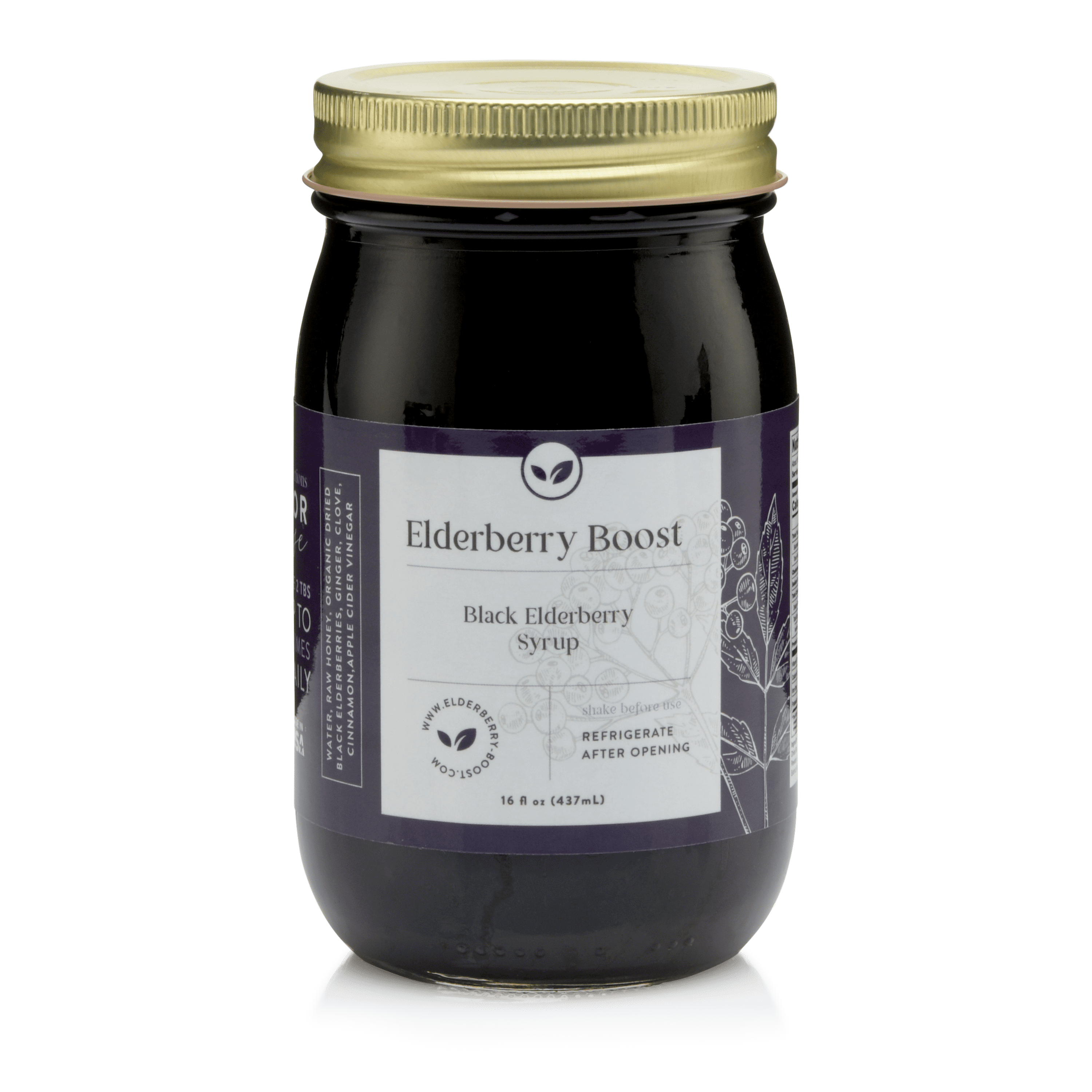 AllNatural Elderberry Syrup Elderberry Boost 16 fl oz