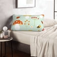 thumbnail image 6 of Lsque Mushroom Bee Pattern Pillow Case – Soft & Cozy Throw Pillow Cover, Hypoallergenic Cushion Case for Sleeping Women with Envelope Closure-16"x24", 6 of 6
