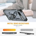 thumbnail image 3 of Case for Google Pixel 7 Case Military Grade Drop Case with Kickstand Metel Ring Magnetic Holder Shockproof Protective for Pixel 7 Phone Case (Gray), 3 of 17
