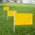 thumbnail image 3 of Anley Yellow Mini Flag 12 Pack - Hand Held Small Miniature Solid Yellow Blank Flags on Stick - 5x8 Inch with Solid Pole & Spear Top, 3 of 6
