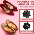 thumbnail image 3 of Decorative Shoe Clips, Removable Bow Clip Flower Rhinestone Charms for Women Dress High Heels Accessories, 3 of 5