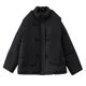 thumbnail image 4 of Parkas de manga larga para mujer, chaqueta corta con capucha y plumón, abrigo grueso de algodón holgado., 4 of 8