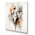 thumbnail image 2 of Designart "Black and White Fashion Runway Model I" Fashion Canvas Wall Art - Glam Black Fashion Illustration Living Room Canvas Art, 2 of 6
