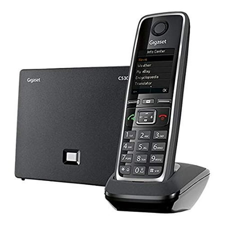 Gigaset GIGASET-C530IP Cordless Hybrid Expandable Phone for IP or Landline Calls Gigaset GIGASET-C530IP Cordless Hybrid Expandable Phone for IP or Landline (Best Landline Phone And Internet Deals)