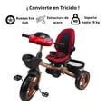 thumbnail image 4 of Triciclo Infantil Tipo Carriola con Bastón Ajustable Luz y Sonido-Rojo, 4 of 8