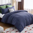 thumbnail image 7 of U by Bedsure California King Washed & Soft Duvet Cover Set 3 Pieces with Zipper Closure, 1 Duvet Cover 104x98 inches and 2 Pillow Shams, Duvet, 7 of 7