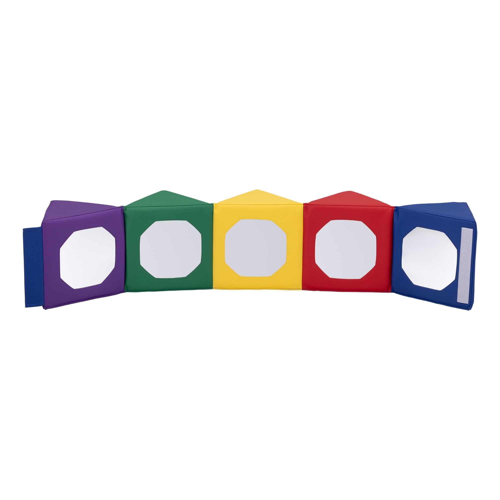 Multi-Mirror Pentagon Play Mat for Kids – Interactive Tummy Time Toy for Daycare, Preschool and Home Use