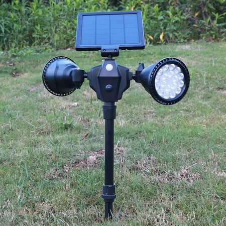 

TOPCHANCES 2 in 1 Solar Wall Lights in-Ground Lights Outdoor Solar Spotlight Solar Lights Motion Sensor Outdoor Security Light Auto On/Off Landscape Light for Patio Yard Garden (6500K Cool white)