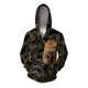 thumbnail image 3 of Sudadera con capucha moderna para hombre Bull Sudadera con cremallera Tiger Sudadera con capucha asequible con cremallera Ropa cálida para hombre Marcas Otoño, 3 of 5