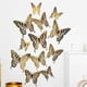thumbnail image 1 of 12 pegatinas de pared de mariposa hueca con textura de metal 3D. Wmkox8yii fhajkh528, 1 of 6